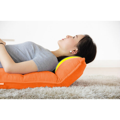 2x Folding Tatami Floor Sofa Bed Meditation Lounge Chair Recliner Lazy Couch Orange - Image 9