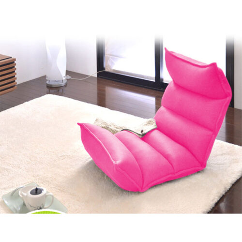 2x Folding Tatami Floor Sofa Bed Meditation Lounge Chair Recliner Lazy Couch Pink - Image 4