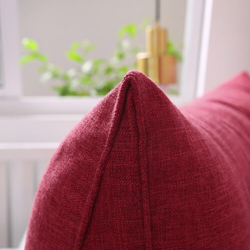 2x 180cm Rose Red Wedge Bed Pillow Headboard Backrest Bedside Tatami Cushion Decor - Image 6