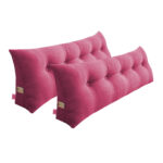 2x 180cm Pink Wedge Bed Pillow Headboard Backrest Bedside Tatami Cushion Decor