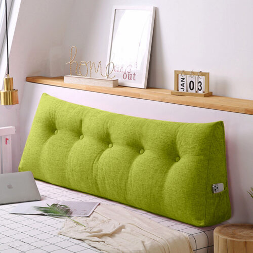 2x 180cm Green Wedge Bed Pillow Headboard Backrest Bedside Tatami Cushion Decor - Image 3
