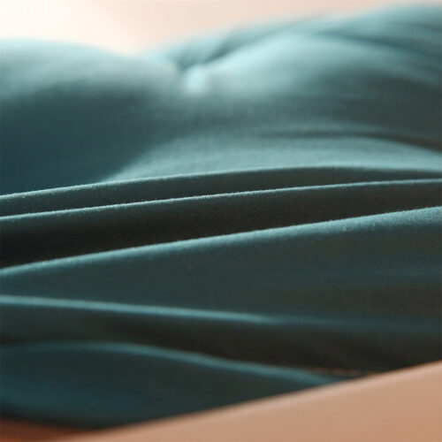 4x 150cm Blue-Green Princess Bed Pillow Headboard Backrest Bedside Tatami Sofa Cushion with Ruffle Lace Decor - Image 7