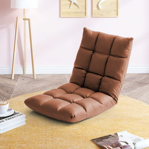 4x Coffee Lounge Floor Recliner Adjustable Gaming Sofa Bed Folding Indoor Outdoor Backrest Seat - Image 3