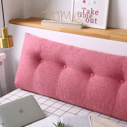 4x 150cm Pink Wedge Bed Pillow Headboard Backrest Bedside Tatami Cushion Decor - Image 9