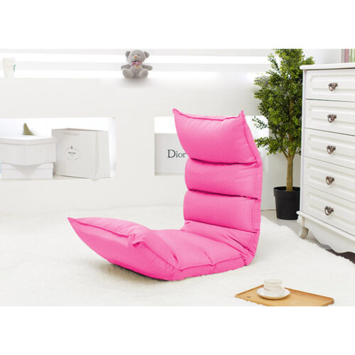 4x Folding Tatami Floor Sofa Bed Meditation Lounge Chair Recliner Lazy Couch Pink - Image 3