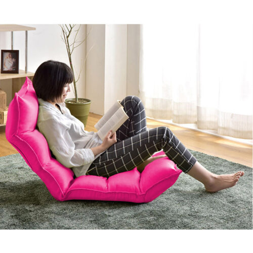 4x Folding Tatami Floor Sofa Bed Meditation Lounge Chair Recliner Lazy Couch Pink - Image 6