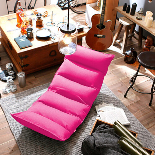 4x Folding Tatami Floor Sofa Bed Meditation Lounge Chair Recliner Lazy Couch Pink - Image 8