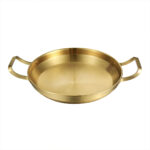24cm Dry Pot Gold Plated 202 Material Stainless Steel Kitchens