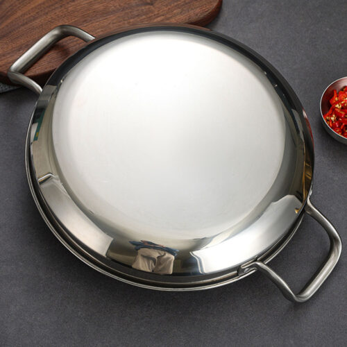 28cm Dry Pot with Natural Color 201 Material Constructed from Stainless Steel Kitchens - Image 8