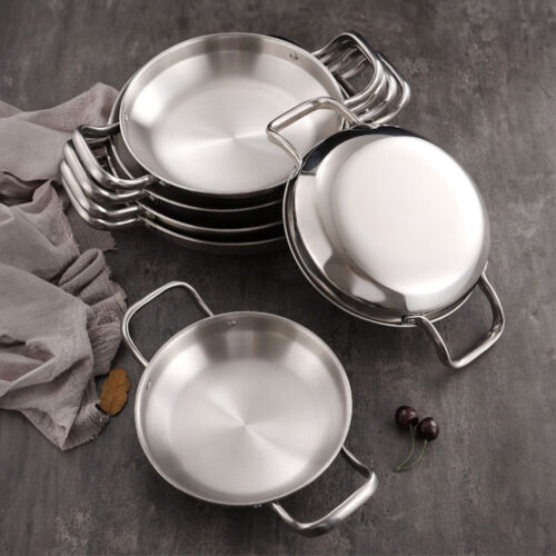 28cm Dry Pot with Natural Color 201 Material Constructed from Stainless Steel Kitchens - Image 9