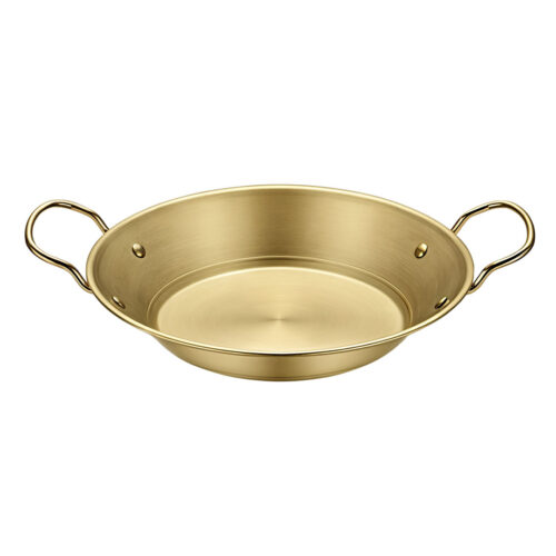25cm Signature Dry Pot crafted with 201 Material in Gold for Kitchen