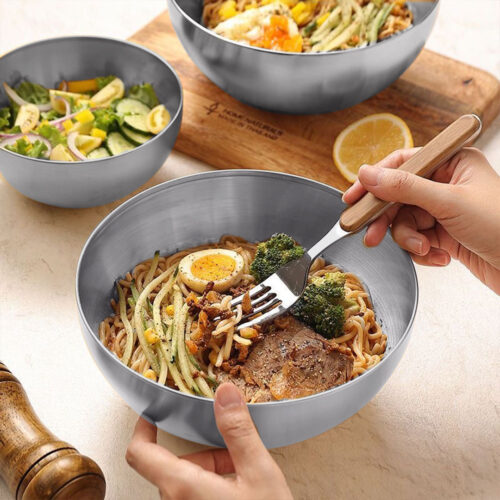 15cm Elegant Silver Salad Bowl with Model 201 A Versatile Kitchen - Image 6