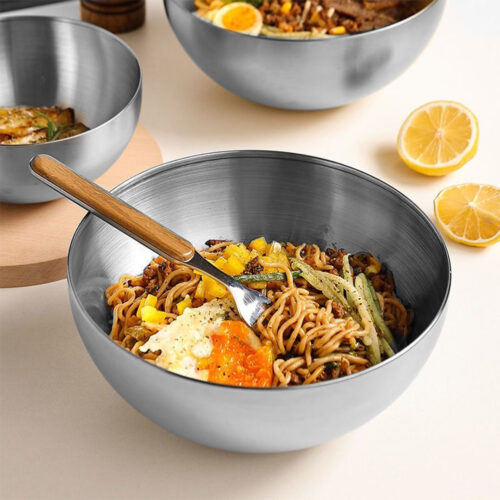 20cm Elegant Silver Salad Bowl with Model 201 A Versatile Kitchen - Image 3