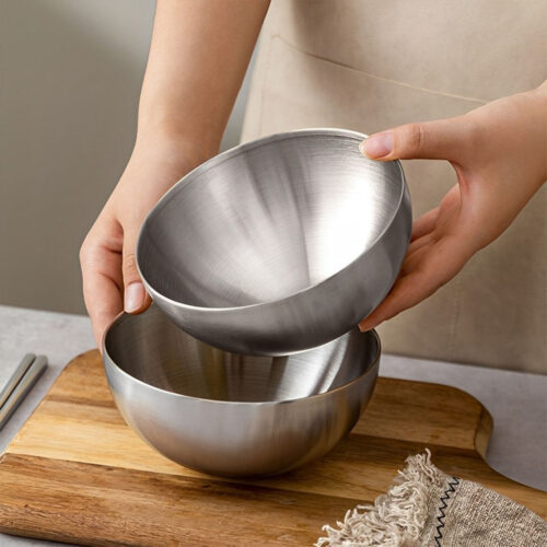 20cm Elegant Silver Salad Bowl with Model 201 A Versatile Kitchen - Image 7