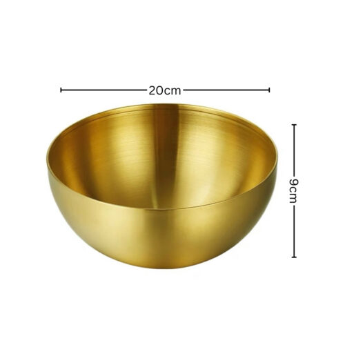 20cm Gold Salad Bowl with Model 201 Elegant Durable Kitchen - Image 5