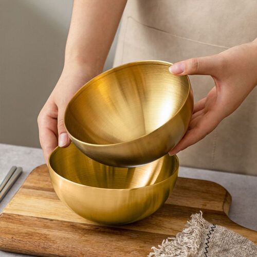20cm Gold Salad Bowl with Model 201 Elegant Durable Kitchen - Image 6