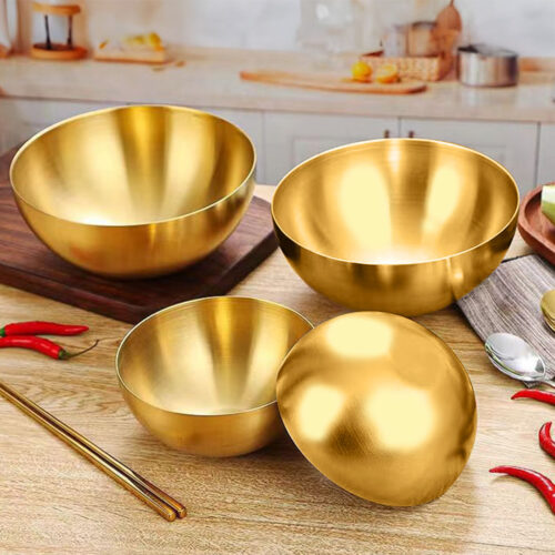 20cm Gold Salad Bowl with Model 201 Elegant Durable Kitchen - Image 7