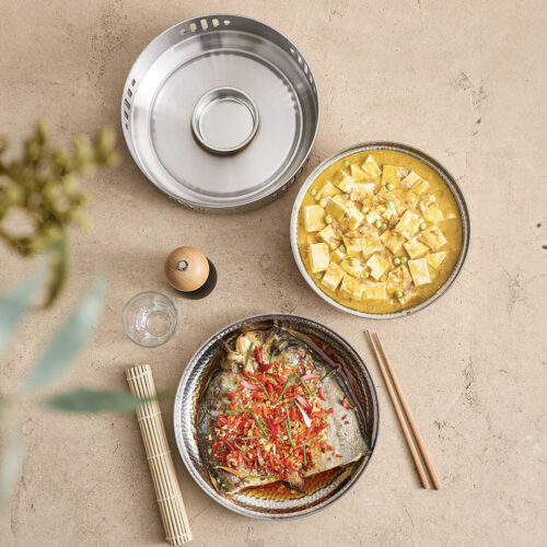 26cm Dry Pot with Hammered Texture Natural Gold Color Kitchen - Image 6