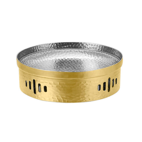 28cm Dry Pot with Hammered Texture Natural Gold Color Kitchen