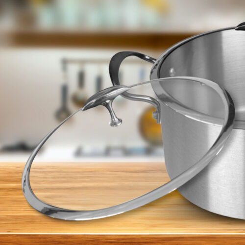 Stainless Steel 28cm 32cm Casserole with Lid Induction Cookware - Image 7