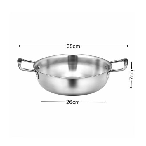 26cm Premium Silver Seafood Dry Pot Stockpot Versatile Durable Kitchen - Image 5