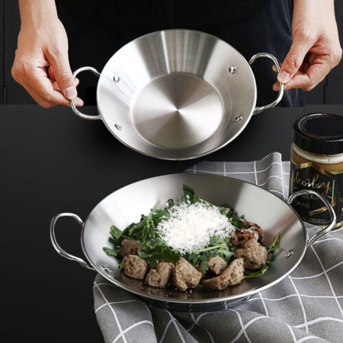 29cm Signature Dry Pot crafted with 201 Material in Silver Color for Kitchen - Image 5