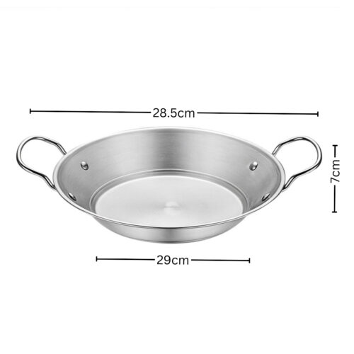 29cm Signature Dry Pot crafted with 201 Material in Silver Color for Kitchen - Image 6