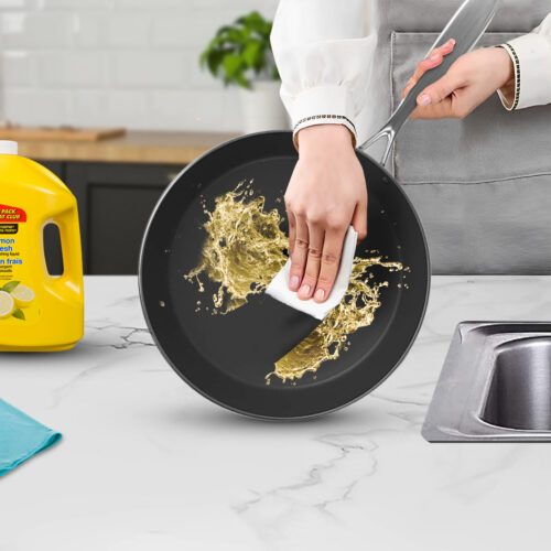 Stainless Steel Fry Pan 22cm 26cm Frying Pan Induction Non Stick Interior - Image 7