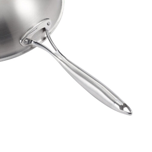 18/10 Stainless Steel Fry Pan 32cm Frying Pan Top Grade Cooking Skillet with Lid - Image 5