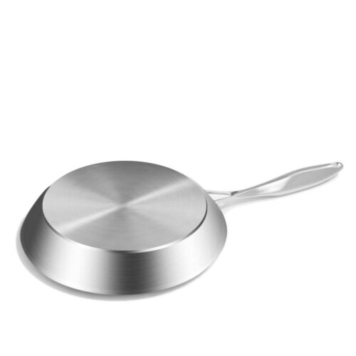 4x Stainless Steel Fry Pan Frying Pan Induction FryPan Non Stick Interior Skillet - Image 5
