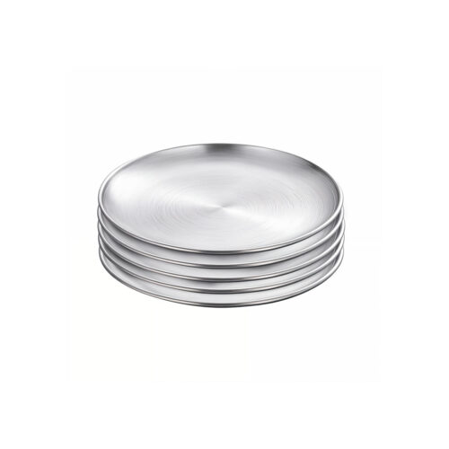 14cm Premium Silver Grilling Plate Durable Heat Resistant Perfect for BBQs Outdoor Cooking Kitchen