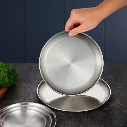 14cm Premium Silver Grilling Plate Durable Heat Resistant Perfect for BBQs Outdoor Cooking Kitchen - Image 7