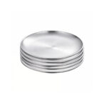 17cm Premium Silver Grilling Plate Durable Heat Resistant Perfect for BBQs Outdoor Cooking Kitchen