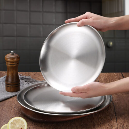 17cm Premium Silver Grilling Plate Durable Heat Resistant Perfect for BBQs Outdoor Cooking Kitchen - Image 6