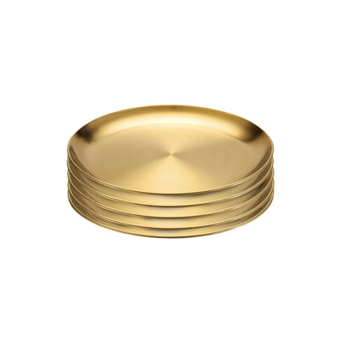 17cm Premium Gold Grilling Plate Durable Heat Resistant Perfect for BBQs Outdoor Cooking Kitchen