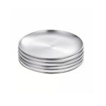 20cm Premium Silver Grilling Plate Durable Heat Resistan Perfect for BBQs Outdoor Cooking Kitchen