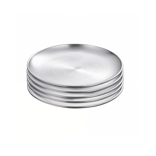 20cm Premium Silver Grilling Plate Durable Heat Resistan Perfect for BBQs Outdoor Cooking Kitchen