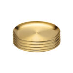 20cm Premium Gold Grilling Plate Durable Heat Resistant Perfect for BBQs Outdoor Cooking Kitchen
