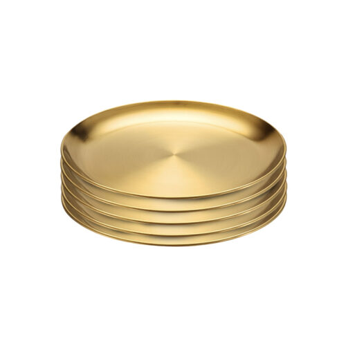 20cm Premium Gold Grilling Plate Durable Heat Resistant Perfect for BBQs Outdoor Cooking Kitchen