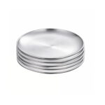 23cm Premium Silver Grilling Plate Durable Heat Resistant Perfect for BBQs Outdoor Cooking Kitchen