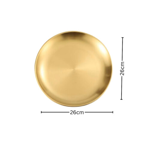 26cm Premium Gold Grilling Plate Durable Heat Resistant Perfect for BBQs Outdoor Cooking Kitchen - Image 5