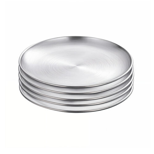 30cm Premium Silver Grilling Plate Durable Heat Resistant Perfect for BBQs Outdoor Cooking Kitchen