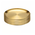 30cm Premium Gold Grilling Plate Durable Heat Resistant Perfect for BBQs Outdoor Cooking Kitchen