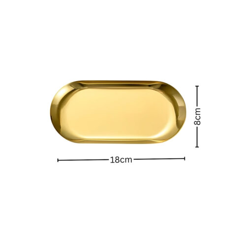 Gold Nordic Oval Plate Set Small Medium Large for 3 Pieces Kitchen - Image 6
