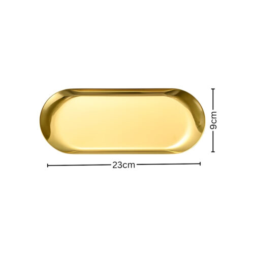 Gold Nordic Oval Plate Set Small Medium Large for 3 Pieces Kitchen - Image 7