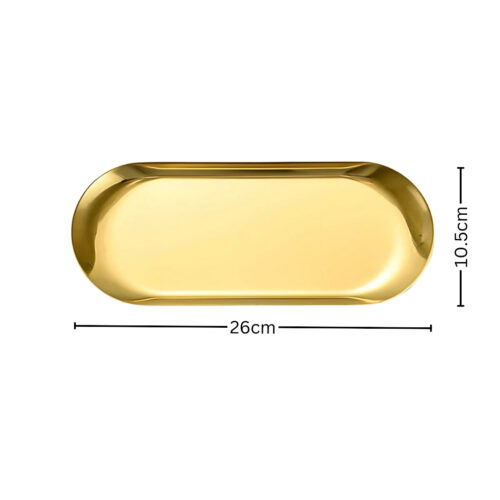 Gold Nordic Oval Plate Set Small Medium Large for 3 Pieces Kitchen - Image 8