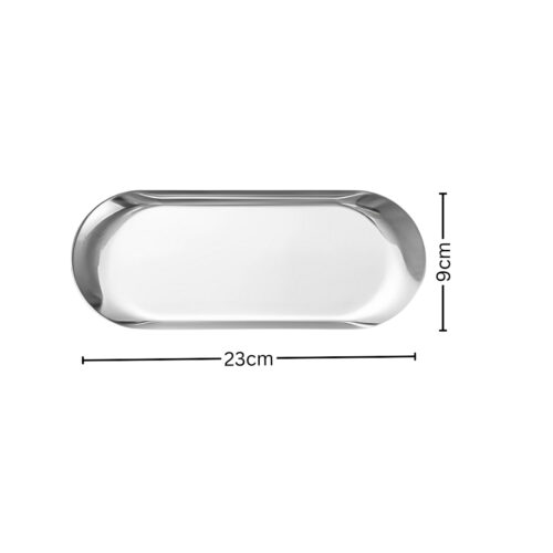 Silver Nordic Oval Plate Set Small Medium Large for 3 Pieces Kitchens - Image 7