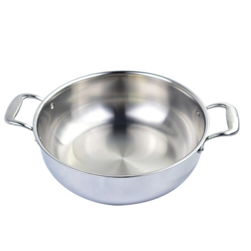 2x 3 Tier 28cm Heavy Duty Stainless Steel Food Steamer Vegetable Pot Stackable Pan Insert with Glass Lid - Image 5