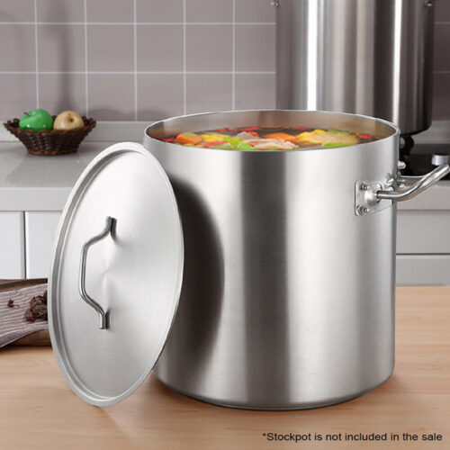 25cm Top Grade Stockpot Lid Stainless Steel Stock pot Cover - Image 6