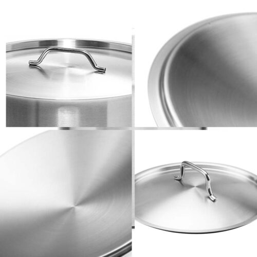 25cm Top Grade Stockpot Lid Stainless Steel Stock pot Cover - Image 8